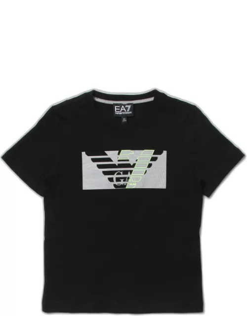 EA7 cotton T-shirt with eagle print