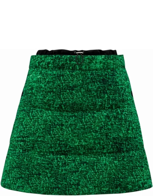 1 Moncler JW Anderson Green abstract print padded Skirt