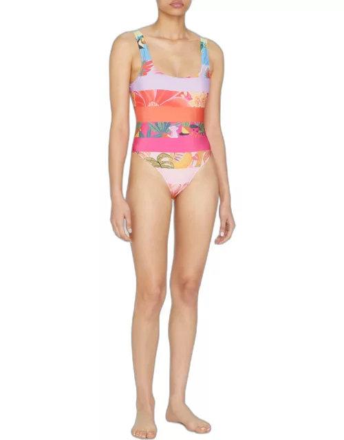 Rainbow Forest One-Piece Swimsuit