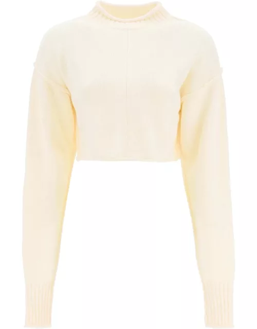 SPORTMAX 'MAIORCA' CROPPED WOOL CASHMERE SWEATER