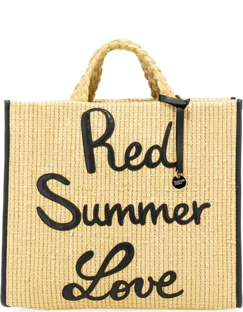 red (v) "cayo varadero" shopping bag
