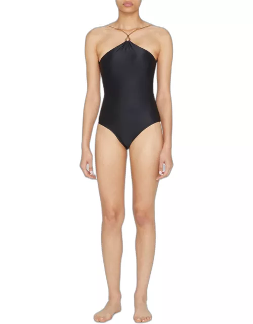 High Chain One-Piece Swimsuit