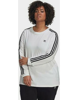 Women's adidas Originals Adicolor Classics 3-Stripes Long-Sleeve T-Shirt (Plus