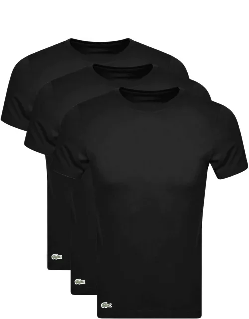 Lacoste Triple Pack T Shirts Black