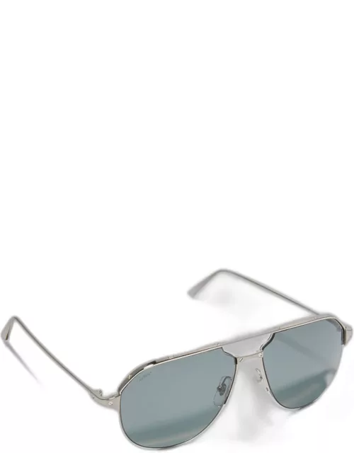 Men's Double-Bridge Metal Aviator Sunglasse