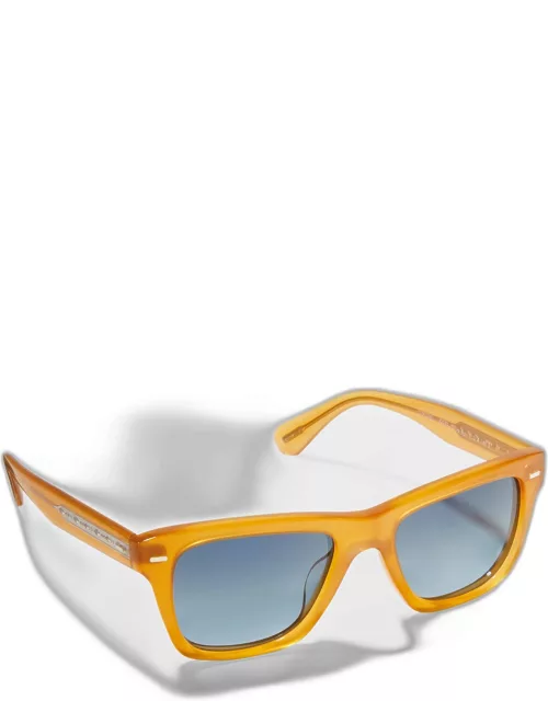 Men's Oliver Sun 51 Polarized Lens Square Sunglasse