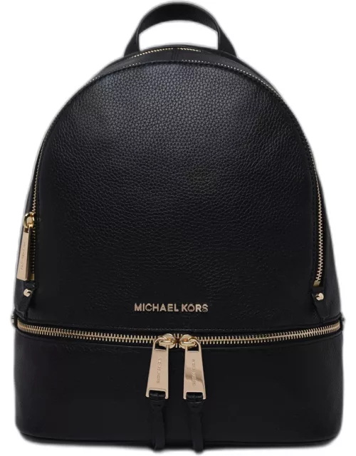 MICHAEL MICHAEL KORS Rhea Backpack In Black Tumbled Leather
