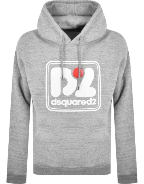 DSQUARED2 Logo Pullover Hoodie Grey