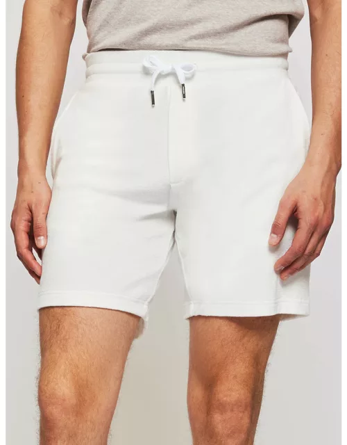 Augusto Terry Cotton Shorts Ivory