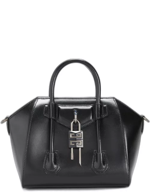 Mini Antigona Lock Shoulder Bag in Calf Leather