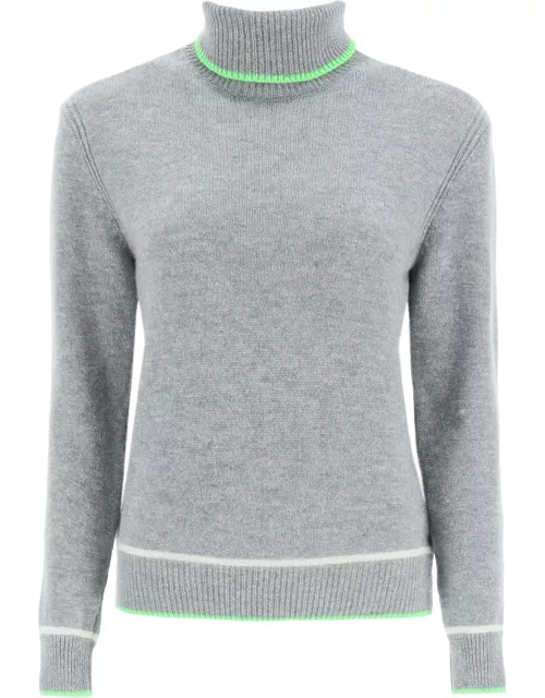 MSGM TURTLENECK WOOL AND CASHMERE SWEATER