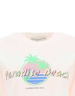 Alessandra Rich Paradise Beach Tie-dye T-shirt