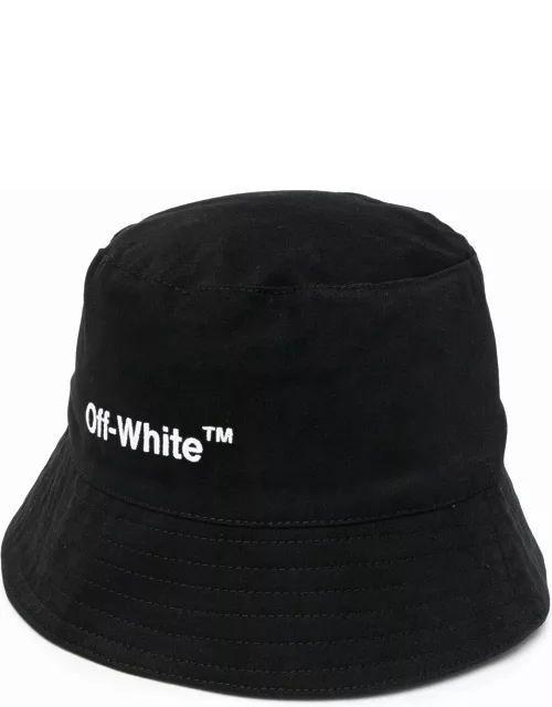 Helvetica bucket hat with print