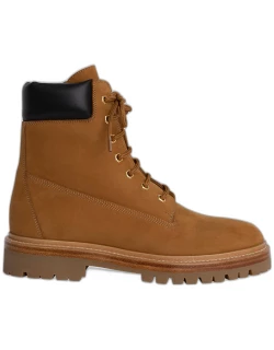 Nubuck Suede Lace-Up Hiker Boot