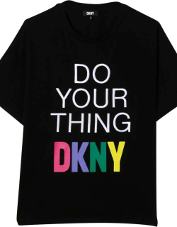 DKNY Black T-shirt Teen Unisex