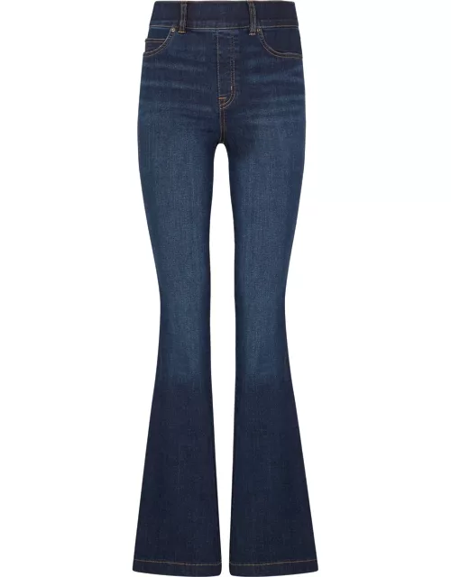 Spanx Dark Blue Flared-leg Jeans