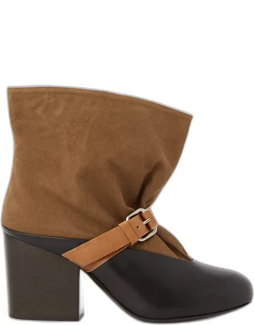 Canvas Bicolor Ankle Boot