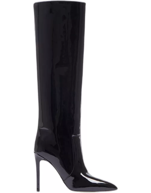 Patent Stiletto Knee Boot