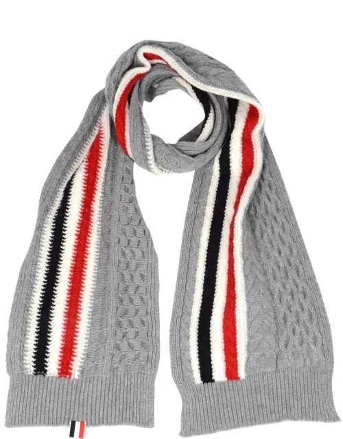Thom Browne Ribbed Knit Scarf