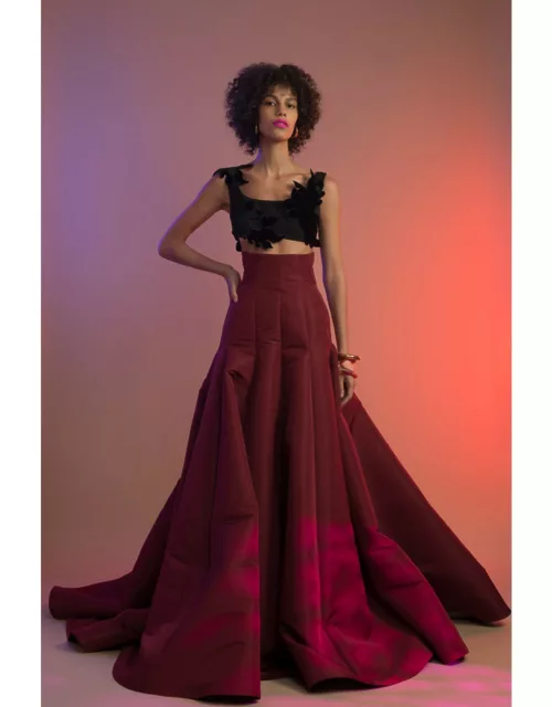 Bibhu Mohapatra Cady Top and Faille Skirt