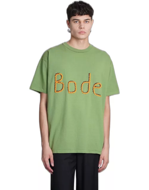 Bode T-shirt In Green Cotton