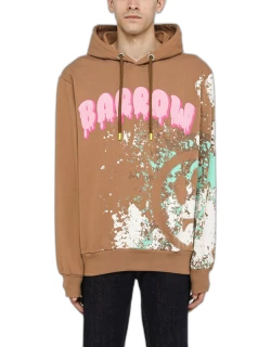 Brown hoodie with logo