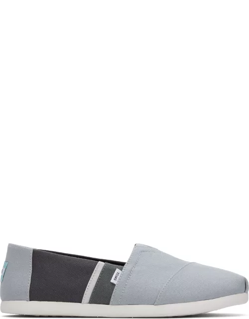 TOMS Men's Grey Colorblock Espadrille Alpargatas Shoe