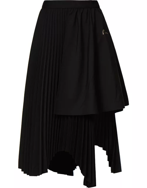 Japanese-pattern Seagull Pleated Asymmetric Skirt