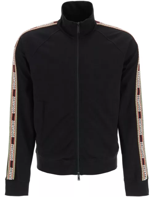 DSQUARED2 TRACK JACKET WITH LOGO BAND