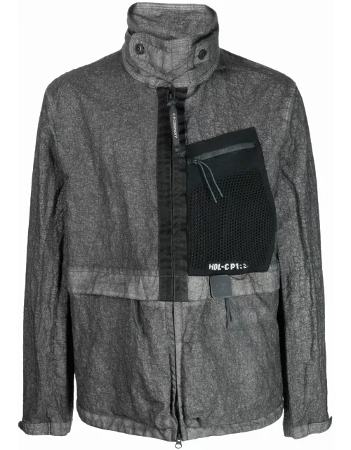 C.P COMPANY Mesh-pocket detail jacket Grey