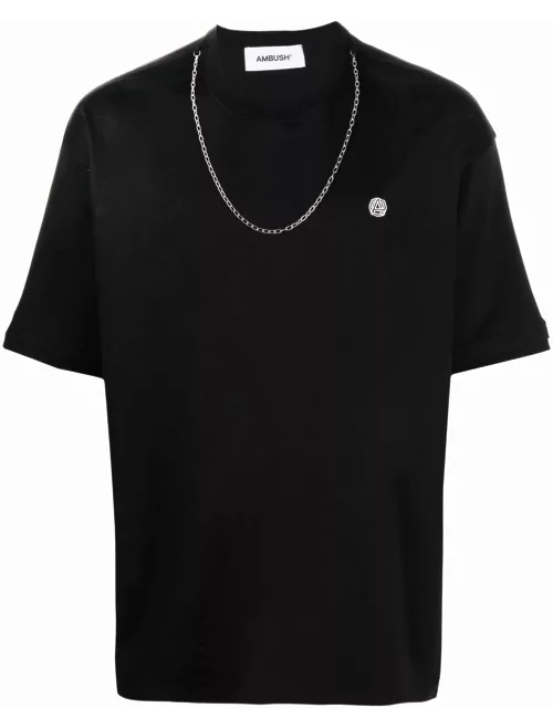 AMBUSH Chain Collar T-Shirt Black