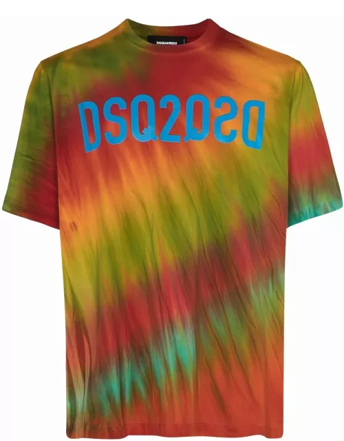 DSQUARED2 Logo Tie Dye T-Shirt