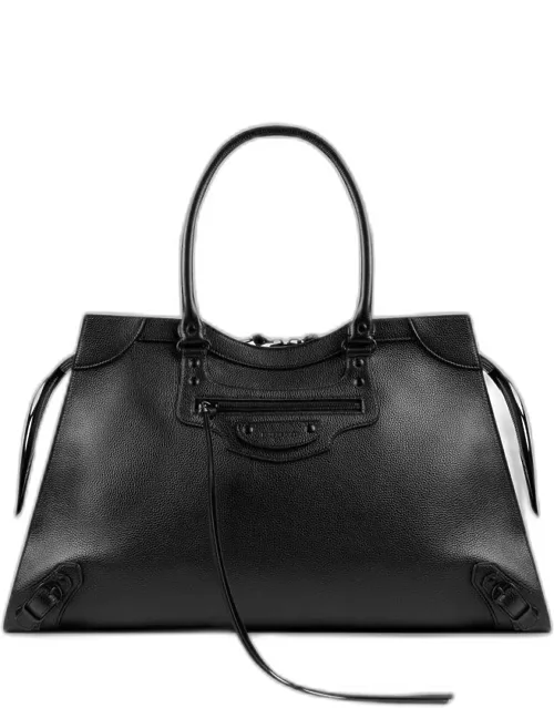 BALENCIAGA UNISEX Neo Classic Large Top Handle Bag Black