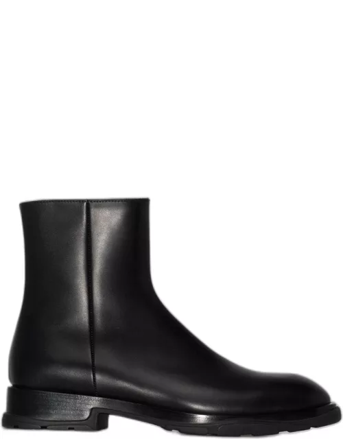 ALEXANDER MCQUEEN Leather Boots Black