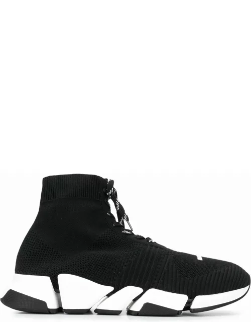 BALENCIAGA Speed 2.0 Lace-Up Sneaker Black/White