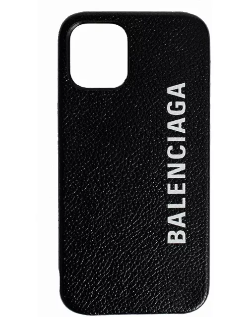 BALENCIAGA Logo Cash Card iPhone 12 mini Case Black