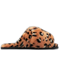 Go Mail Run Leopard Faux-Fur Slipper