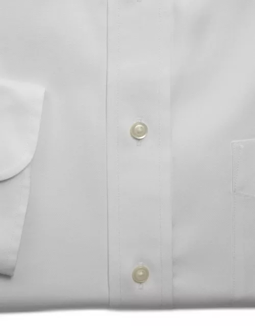 JoS. A. Bank Men's Traveler Collection Traditional Fit Point Collar Dress Shirt, White
