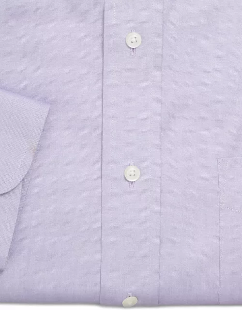 JoS. A. Bank Men's Traveler Collection Traditional Fit Button-Down Collar Dress Shirt, Lavender