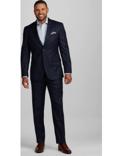 JoS. A. Bank Men's Traveler Collection Tailored Fit Suit - Big & Tall, Navy, 52 Regular