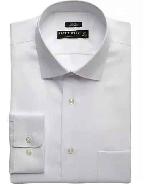 Pronto Uomo Big & Tall Men's Executive Fit Dress Shirt White