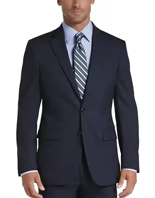 Joseph Abboud Modern Fit Tic Men's Suit Separates Coat Blue Tic