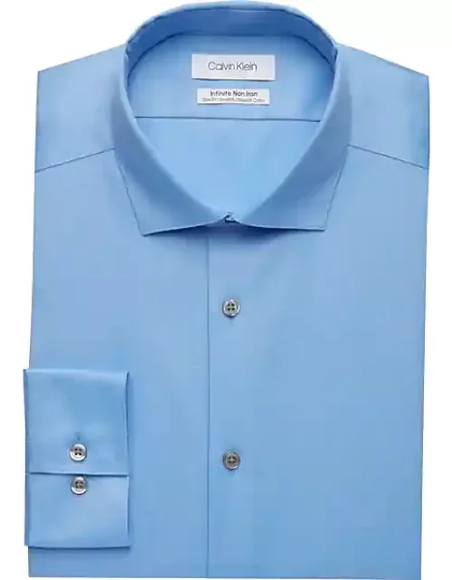 Calvin Klein Men's Infinite Slim Fit Dress Shirt Light Blue