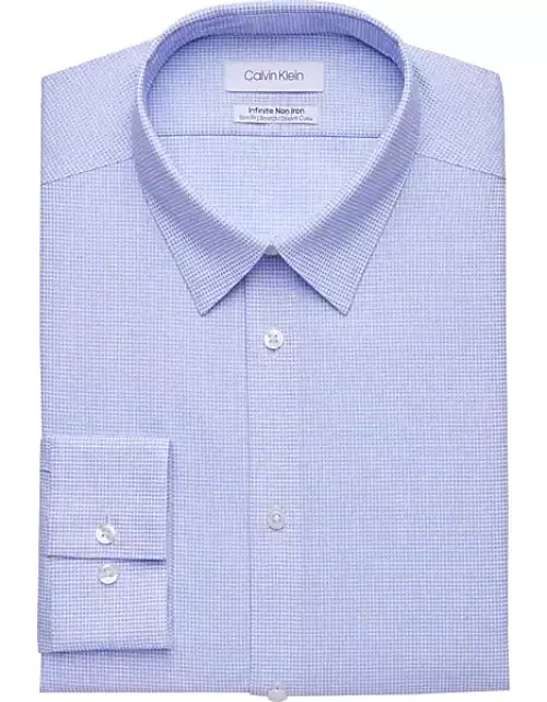 Calvin Klein Men's Infinite Slim Fit Dress Shirt Blue Mist