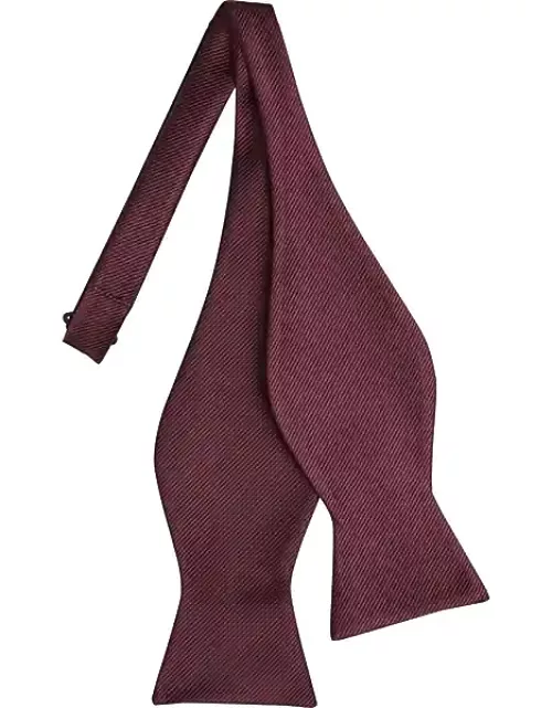 Calvin Klein Men's Burgundy Red Self-Tie Bow Tie