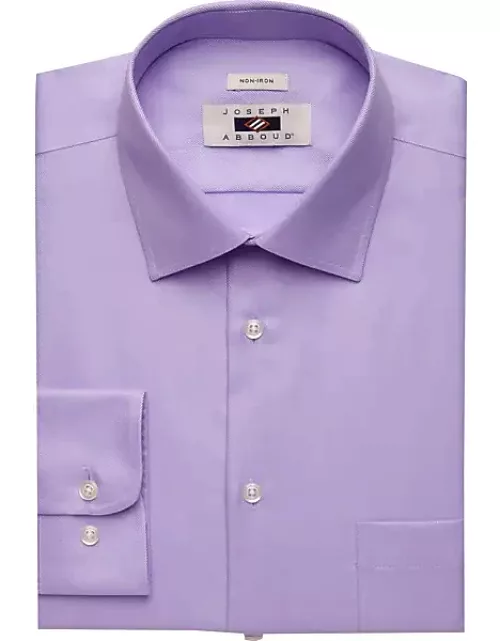Joseph Abboud Men's Non-Iron Twill Egyptian Cotton Dress Shirt Lavender