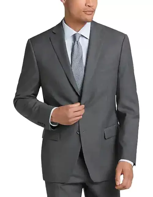 Collection by Michael Strahan Men's Michael Strahan Classic Fit Suit Separates Jacket Med Gray Solid