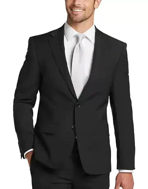 Calvin Klein Men's Suit Separates Jacket Black Solid