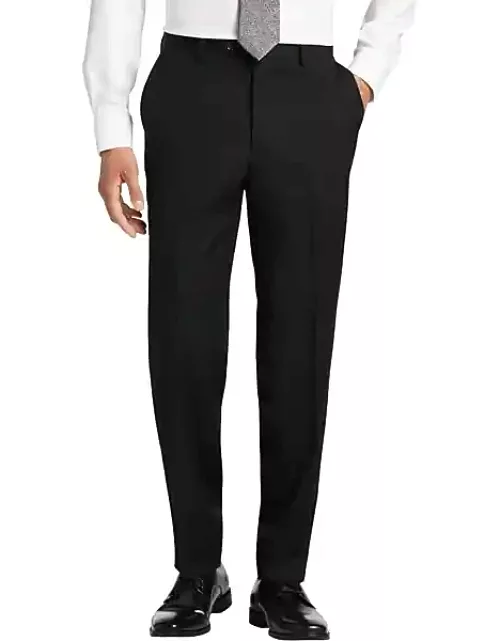Pronto Uomo Platinum Men's Modern Fit Suit Separates Pants Black