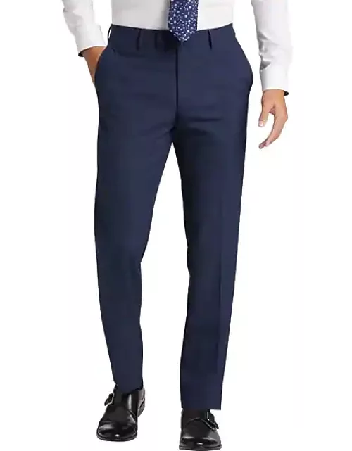 Egara Extreme Slim Fit Men's Suit Separate Pants Blue/Postman